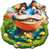 Fotos und Abbildungen von Funny Hippo Puzzle 500 pieces. ESC WELT.