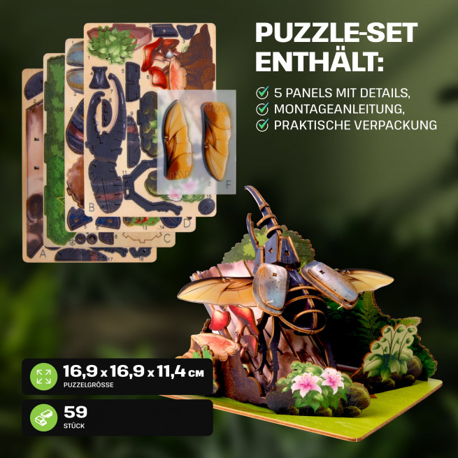 Fotos und Abbildungen von Fantasy Trio 3D Puzzle Kit. ESC WELT.