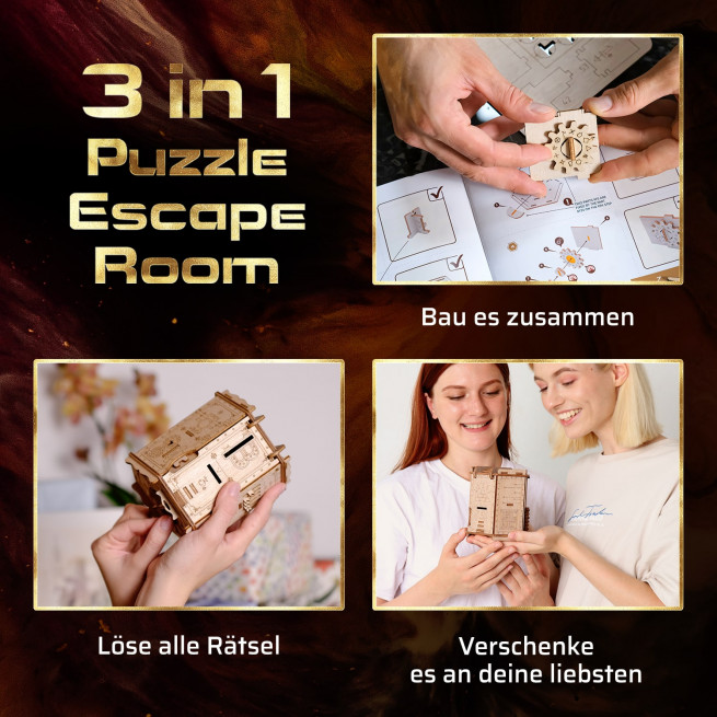 Fotos und Abbildungen von 3D Puzzle Game Fort Knox Box Pro. ESC WELT.