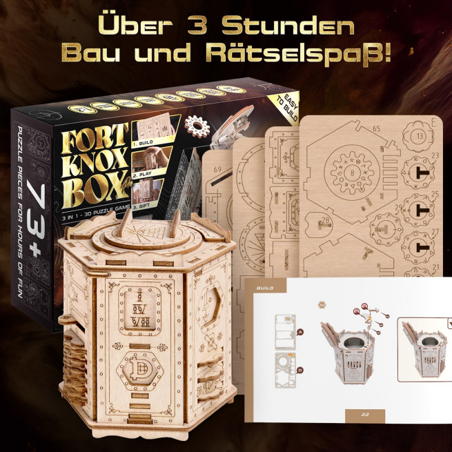 Fotos und Abbildungen von 3D Puzzle Game Fort Knox Box Pro. ESC WELT.