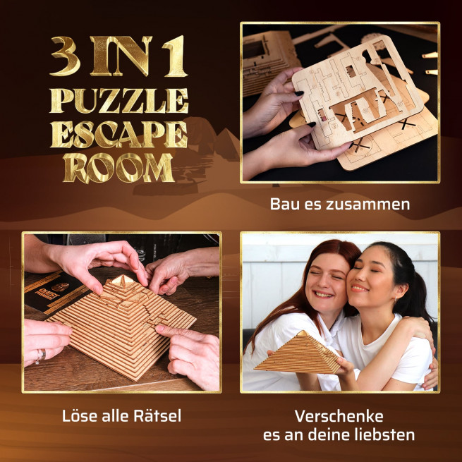 Fotos und Abbildungen von 3D Puzzle Game Quest Pyramid. ESC WELT.