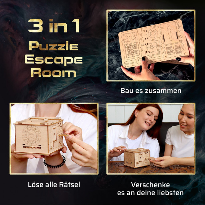 Fotos und Abbildungen von 3D Puzzle Game Space Box. ESC WELT.