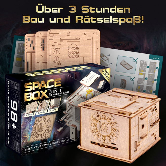 Fotos und Abbildungen von 3D Puzzle Game Space Box. ESC WELT.