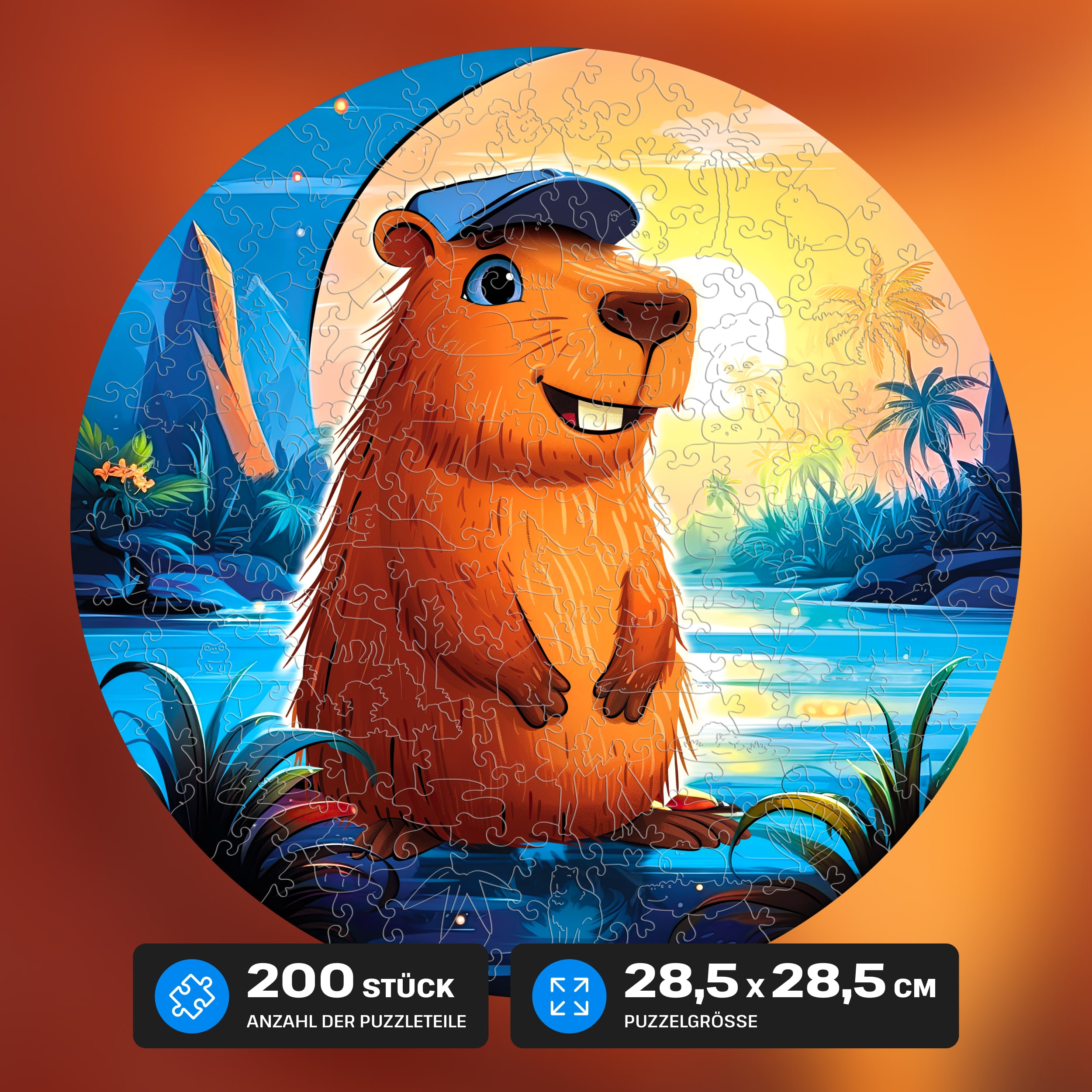 Fotos und Abbildungen von Capybara Puzzle 200 pieces. ESC WELT.