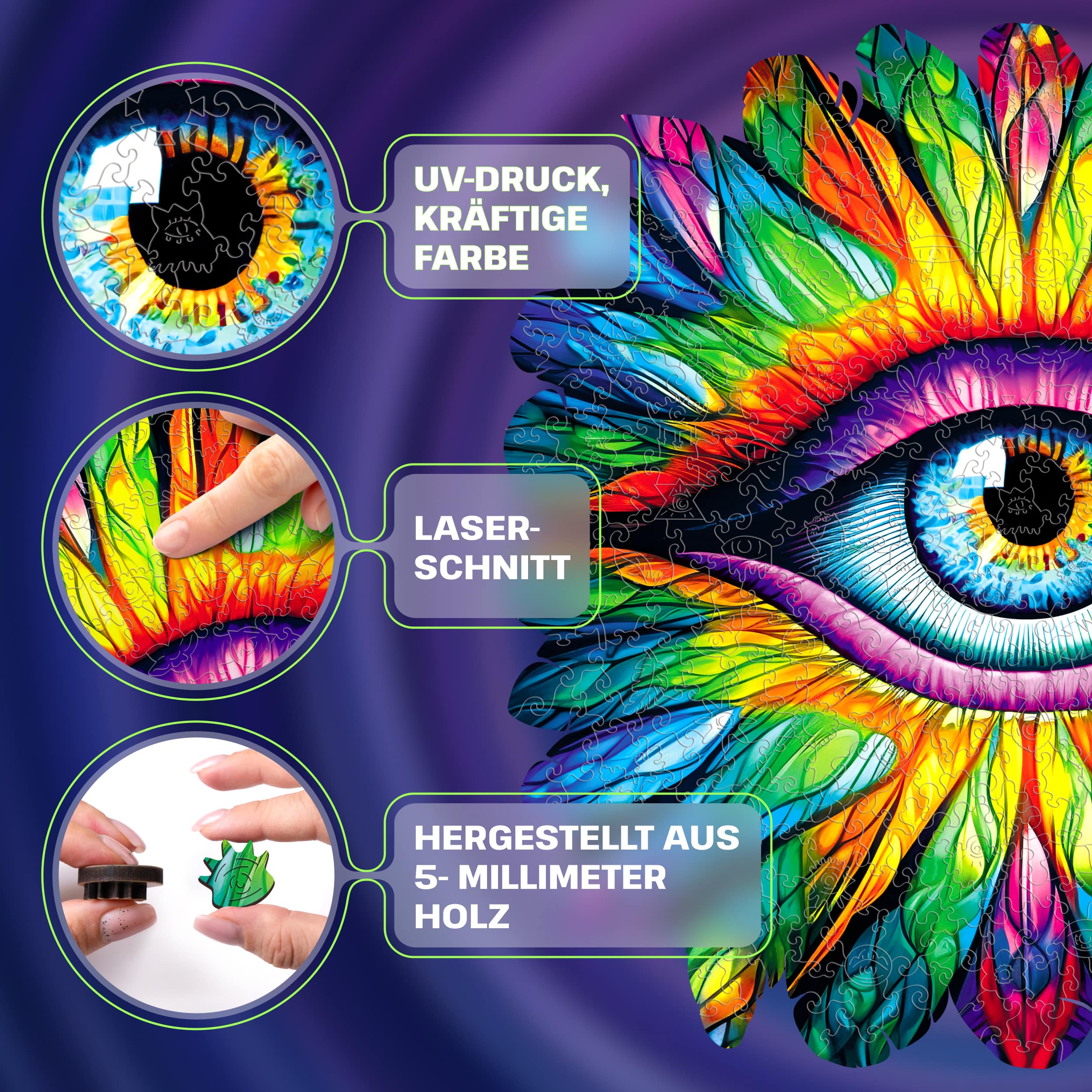 Fotos und Abbildungen von Eye puzzle 300 pieces. ESC WELT.