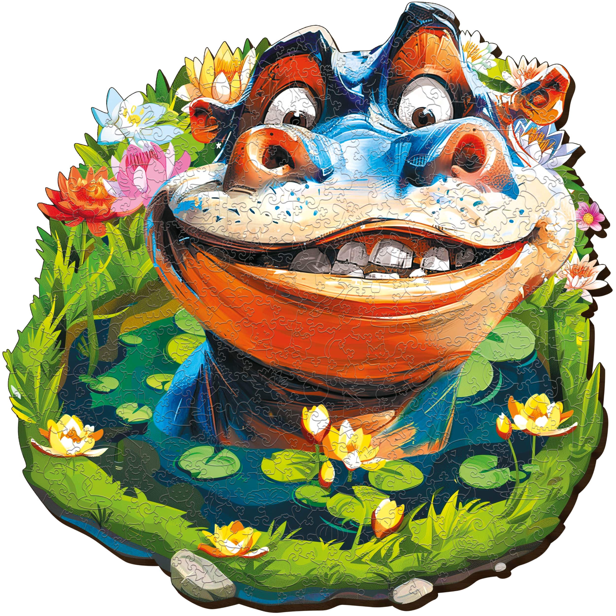 Fotos und Abbildungen von Funny Hippo Puzzle 200 pieces. ESC WELT.