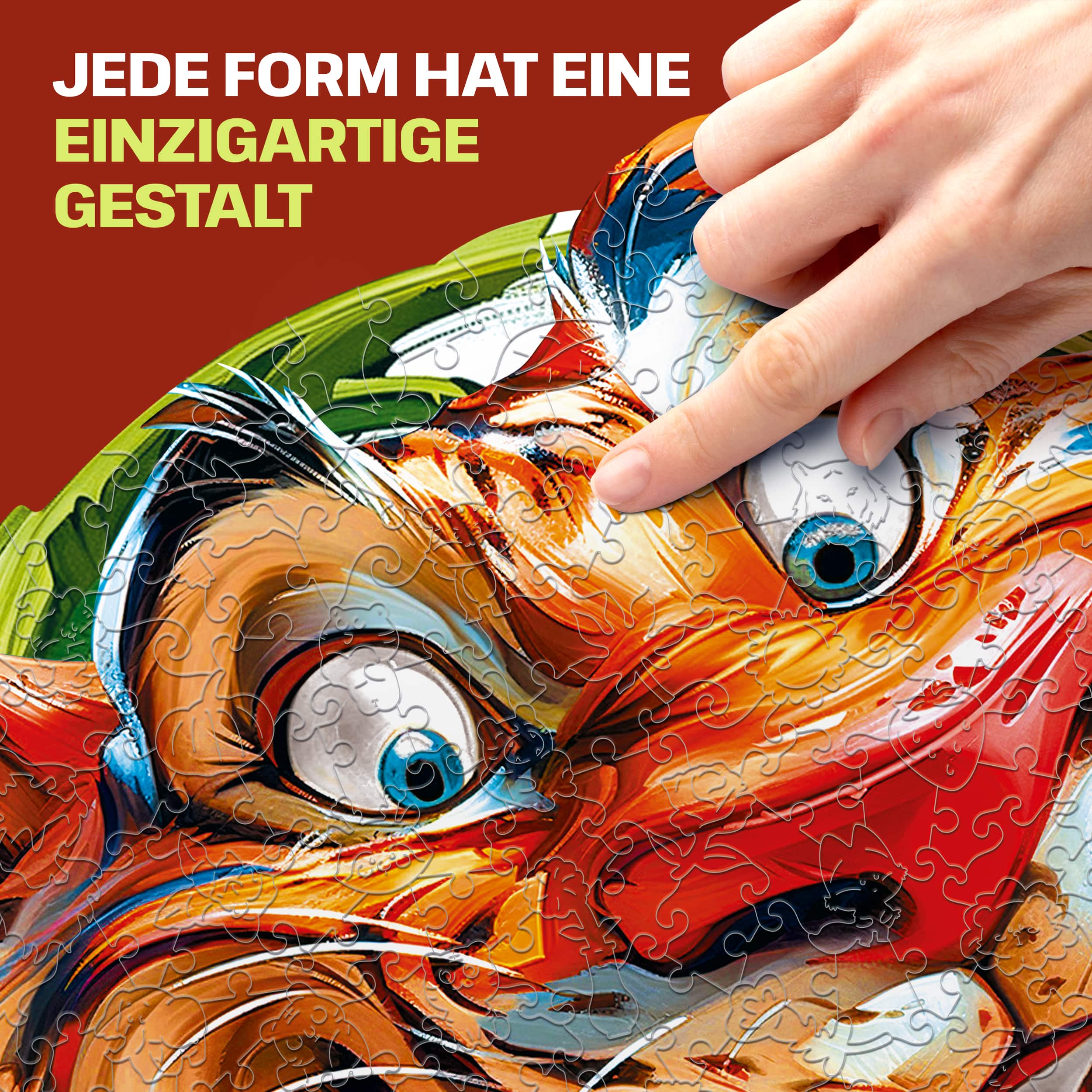 Fotos und Abbildungen von Funny Tiger Puzzle 200 pieces. ESC WELT.