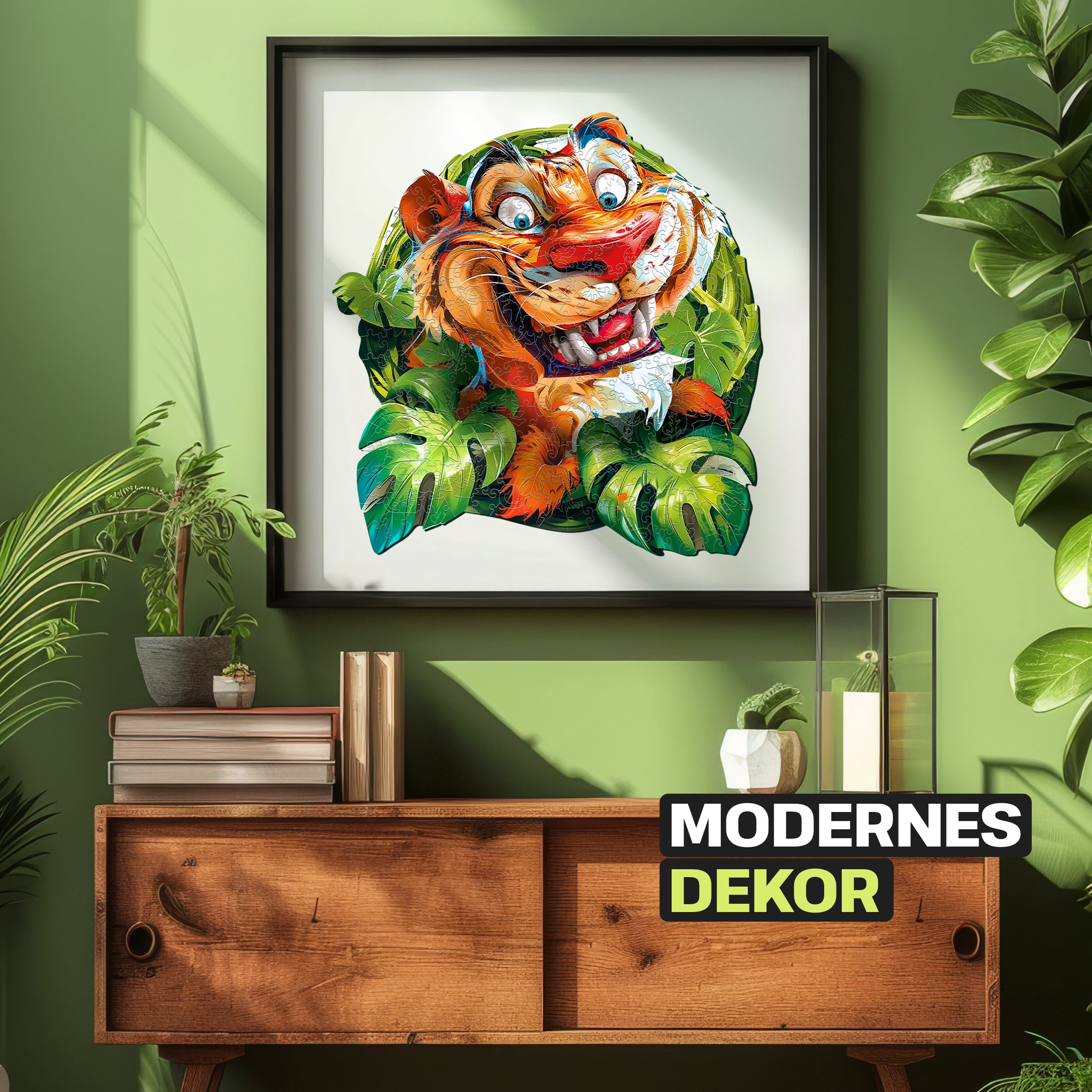 Fotos und Abbildungen von Funny Tiger Puzzle 200 pieces. ESC WELT.