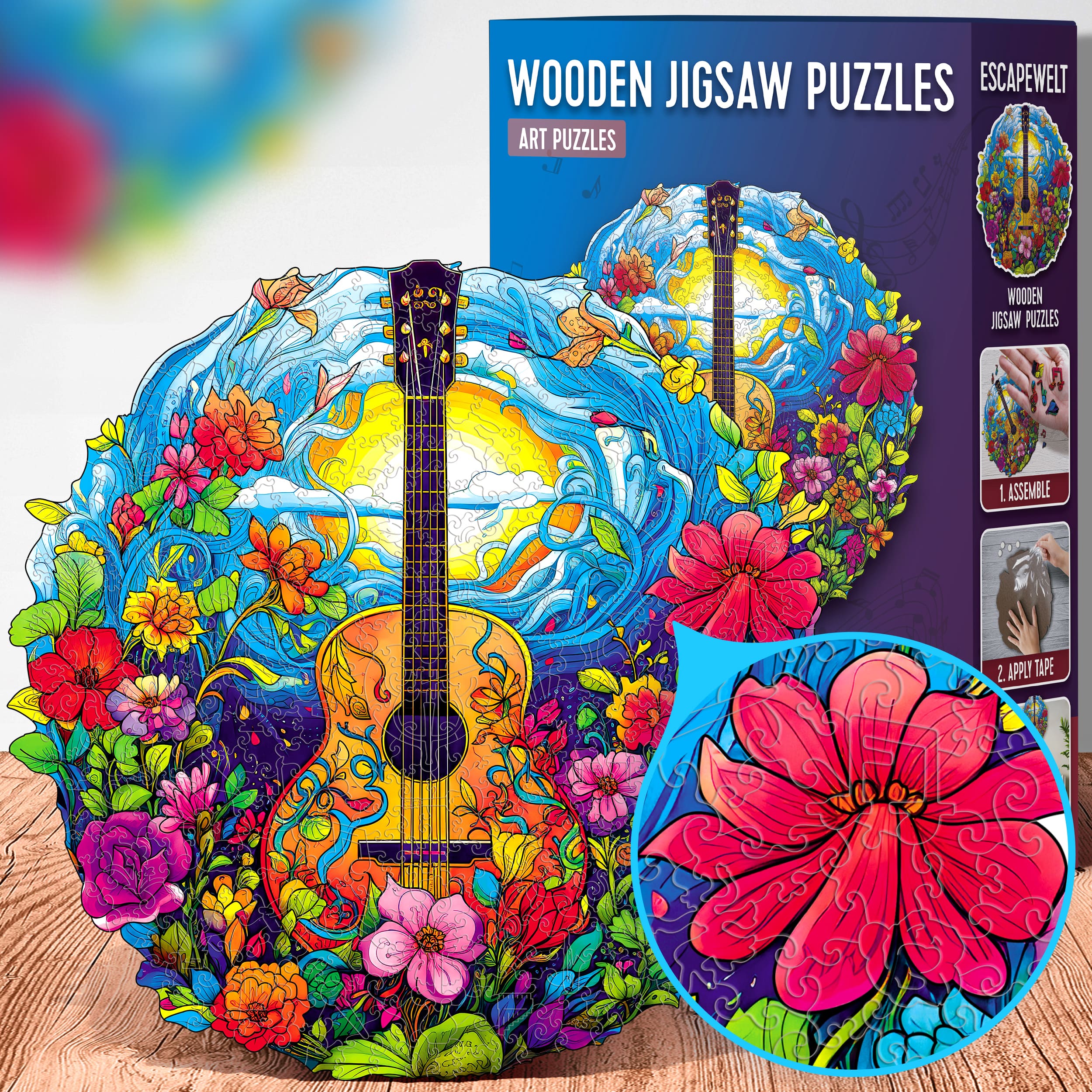 Fotos und Abbildungen von Guitar puzzle 300 pieces. ESC WELT.