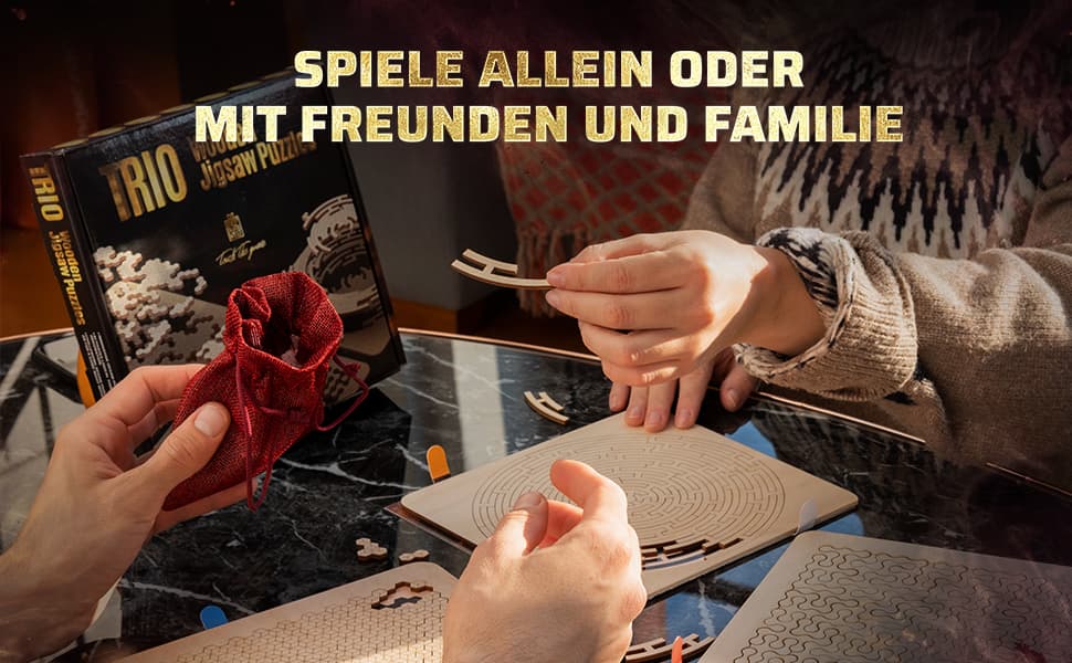Fotos und Abbildungen von Trio Wooden Jigsaw Puzzles. ESC WELT.